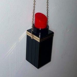 Lipstick Vintage Hidden Clutch Purse 💄